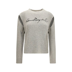 MM6 Gray Wool Oves Aries Sweatshirt