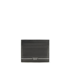 Ferragamo Black Calf Leather Bos Taurus Wallet