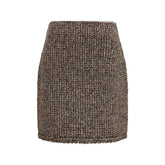 Fabiana Filippi Brown Polyamide Mini Skirt