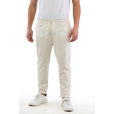 Bikkembergs Beige Cotton Joggers (Workout Pants)
