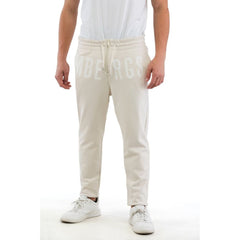 Bikkembergs Beige Cotton Joggers (Workout Pants)