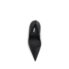 LE SILLA Black Calf Leather Bos Taurus High Heel Pumps