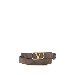 Valentino Garavani Brown Calf Leather Bos Taurus Belt