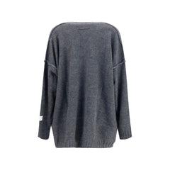MM6 Gray Marabou Sweatshirt