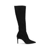 Stuart Weitzman Black Calf Leather Bos Taurus Boots
