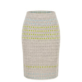 Malo Grey Silk Women Skirt