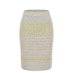 Malo Grey Silk Women Skirt