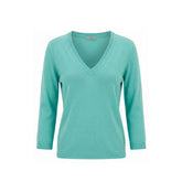 Malo Blue Cotton Women Sweater