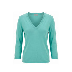 Malo Blue Cotton Women Sweater