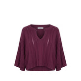 Malo Purple Cotton Women Sweater