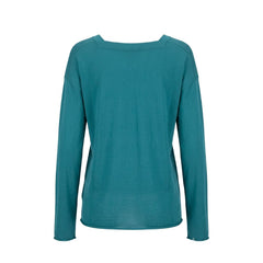 Malo Blue Cotton Women's Sweater