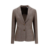 Burberry Brown Wool Oves Aries Blazer