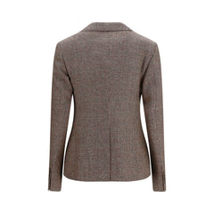 Burberry Brown Wool Oves Aries Blazer