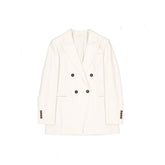 Brunello Cucinelli White Virgin Wool Blazer