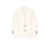 Brunello Cucinelli White Viscose Blazer