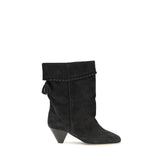 Isabel Marant Black Calf Leather Bos Taurus Boots