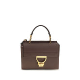 Coccinelle Brown Calf Leather Bos Taurus Handbag