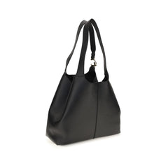 Coccinelle Black Calf Leather Bos Taurus Shoulder Bag