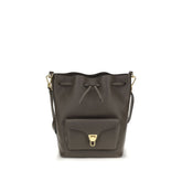 Coccinelle Brown Calf Leather Bos Taurus Backet Bag