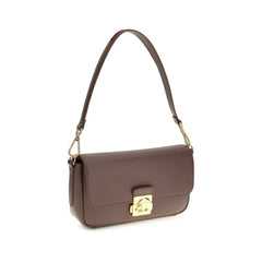 Coccinelle Brown Calf Leather Bos Taurus Shoulder Bag