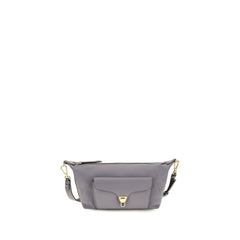 Coccinelle Gray Calf Leather Bos Taurus Shoulder Bag