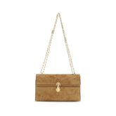 Savette Beige Calf Leather Bos Taurus Shoulder Bag
