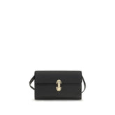 Savette Black Calf Leather Bos Taurus Shoulder Bag