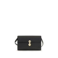 Savette Black Calf Leather Bos Taurus Shoulder Bag
