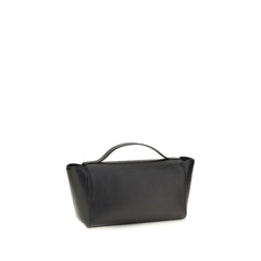Savette Black Calf Leather Bos Taurus Shoulder Bag