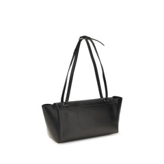 Savette Black Calf Leather Bos Taurus Shoulder Bag