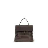 Moschino Brown Goatskin Shoulder Bag