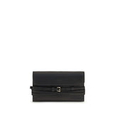 Moschino Black Goatskin Shoulder Bag