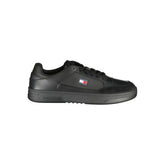 Tommy Hilfiger Black Polyurethane Men's Sneaker