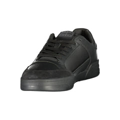 Tommy Hilfiger Black Polyurethane Men's Sneaker