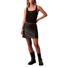 Calvin Klein Jeans Black Cotton Tank Tops