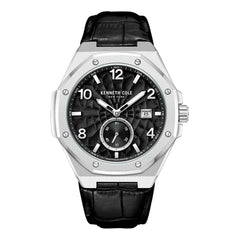 Kenneth Cole Black Leather Dress Watch