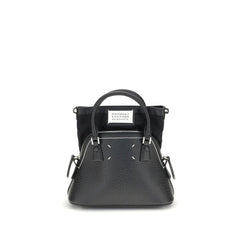 Maison Margiela Black Calf Leather Bos Taurus Shoulder Bag