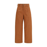 Chloé Orange Cotton Casual Pants