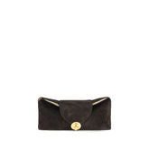 Versace Brown Calf Leather Bos Taurus Clutch Bag