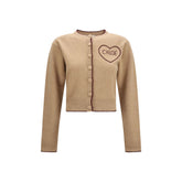 Chloé Beige Wool Oves Aries Cardigan