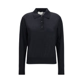 Loulou De Saison Black Cashmere Dress Shirt