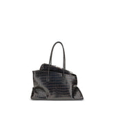 The Attico Black Calf Leather Bos Taurus Shoulder Bag