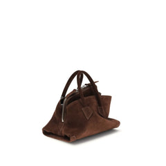 The Attico Brown Calf Leather Bos Taurus Shoulder Bag