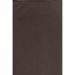 Loulou De Saison Brown Silk Long Skirt