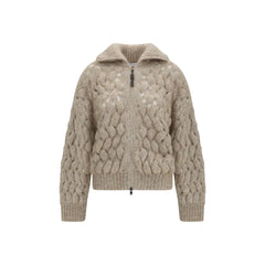 Brunello Cucinelli Beige Wool Oves Aries Cardigan