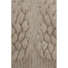 Brunello Cucinelli Beige Wool Oves Aries Cardigan