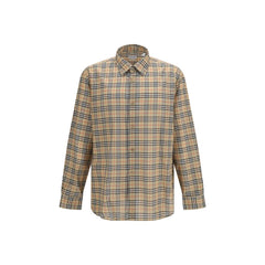 Burberry Beige Cotton Pattern Shirt