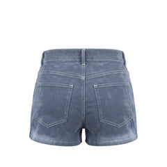Mr&Mrs Italy Blue Cotton Women Shorts