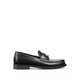 Gucci Black Leather Slip-On Loafers