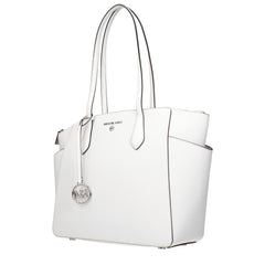 Michael Kors White Leather Shoulder Bag